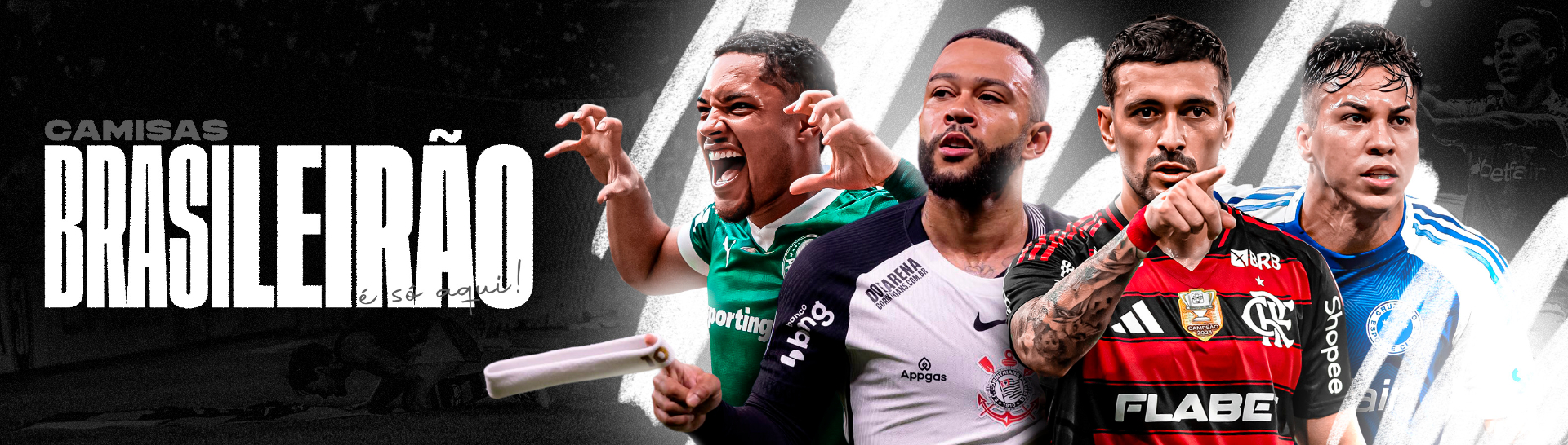 Camisas do Brasileirão é só aqui